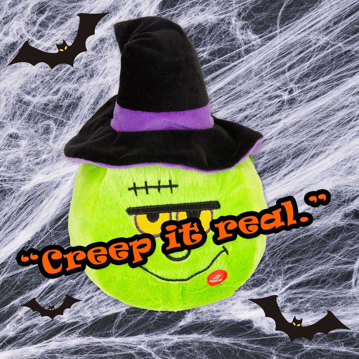 Frankinstein Singing Soft Toy Halloween Themed  30cm x 20cm Green X 1