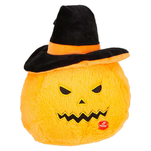 Pumpkin Singing Soft Toy Halloween Themed 30cm x 20cm Orange X 1