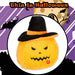 Pumpkin Singing Soft Toy Halloween Themed 30cm x 20cm Orange X 1