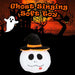 Ghost Singing Soft Toy Halloween Themed 30cm x 20cm White X 1