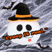 Ghost Singing Soft Toy Halloween Themed 30cm x 20cm White X 1
