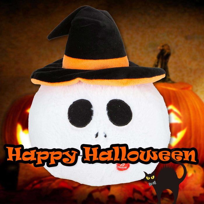 Ghost Singing Soft Toy Halloween Themed 30cm x 20cm White X 1