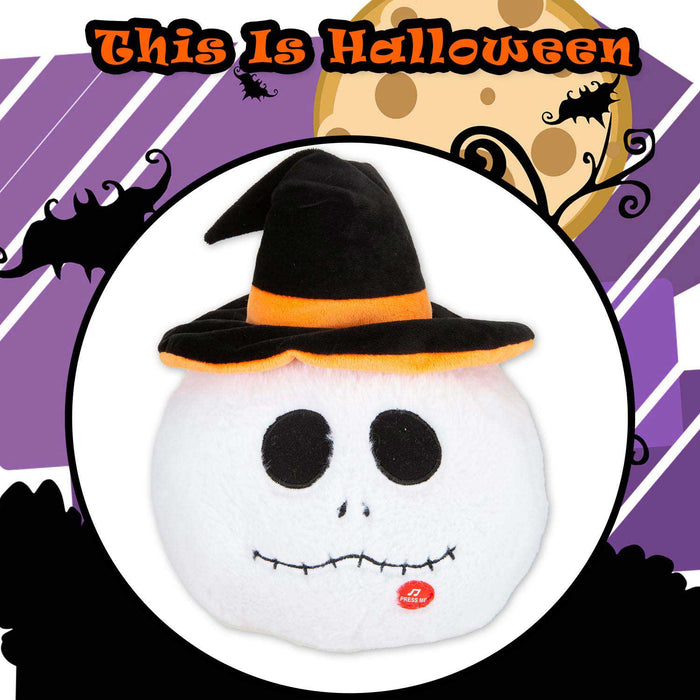 Ghost Singing Soft Toy Halloween Themed 30cm x 20cm White X 1