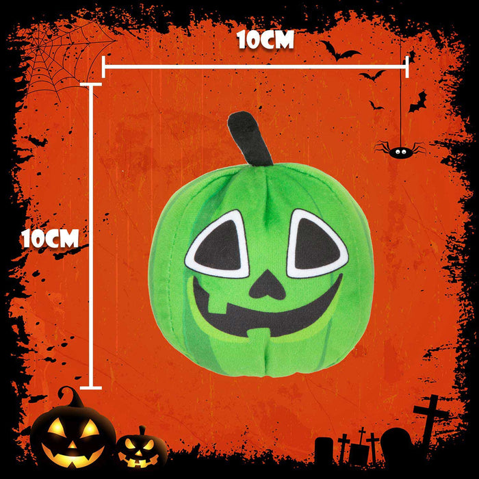 Green Pumpkin Soft Toy Halloween Themed Plush 10cm x 10cm Green X 1