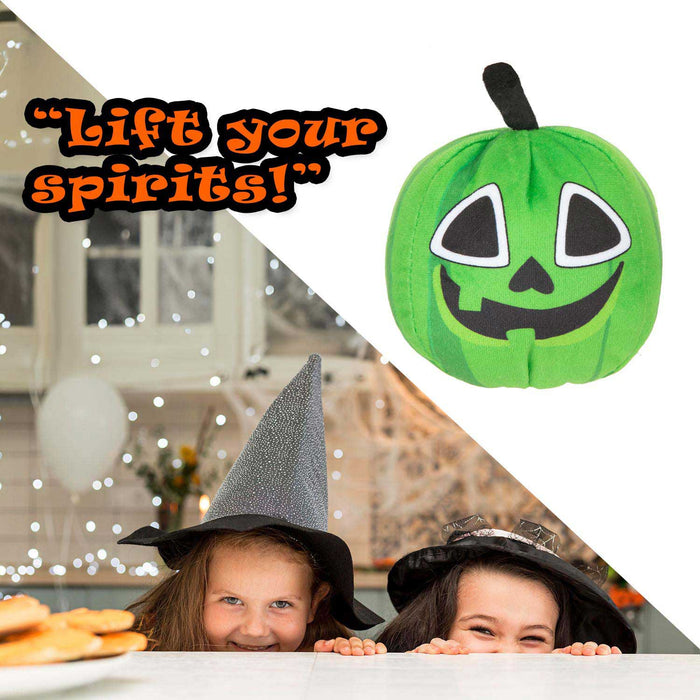 Green Pumpkin Soft Toy Halloween Themed Plush 10cm x 10cm Green X 1