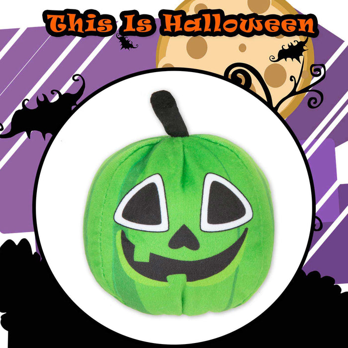 Green Pumpkin Soft Toy Halloween Themed Plush 10cm x 10cm Green X 1