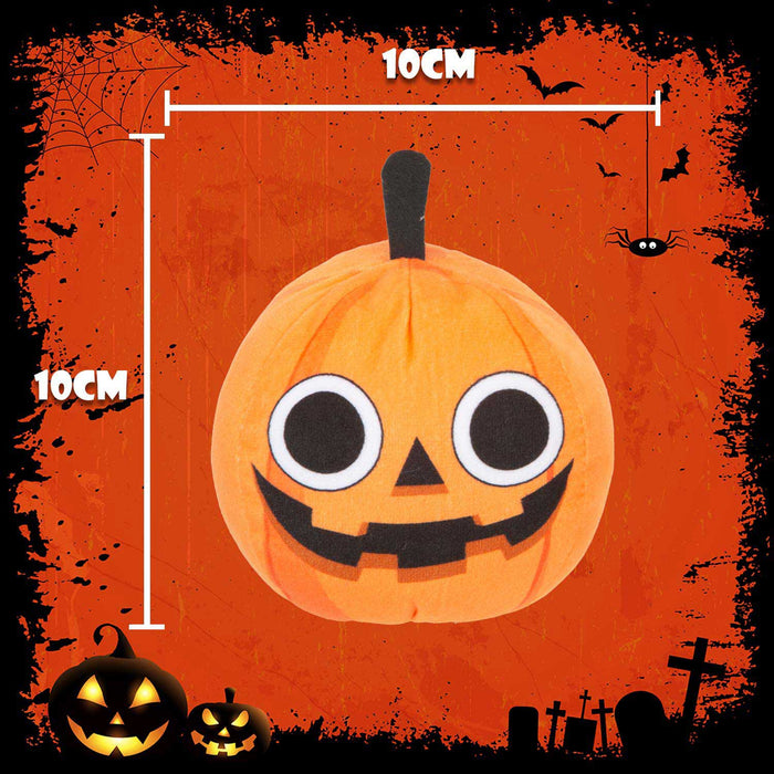 Orange Pumpkin Soft Toy Halloween Themed Plush 10cm x 10cm Orange X 1