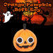 Orange Pumpkin Soft Toy Halloween Themed Plush 10cm x 10cm Orange X 1
