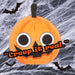 Orange Pumpkin Soft Toy Halloween Themed Plush 10cm x 10cm Orange X 1