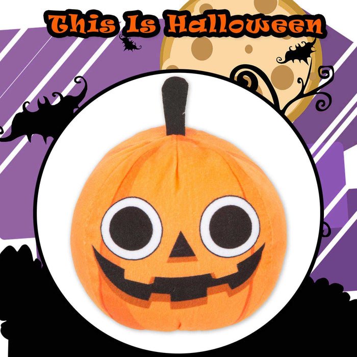 Orange Pumpkin Soft Toy Halloween Themed Plush 10cm x 10cm Orange X 1