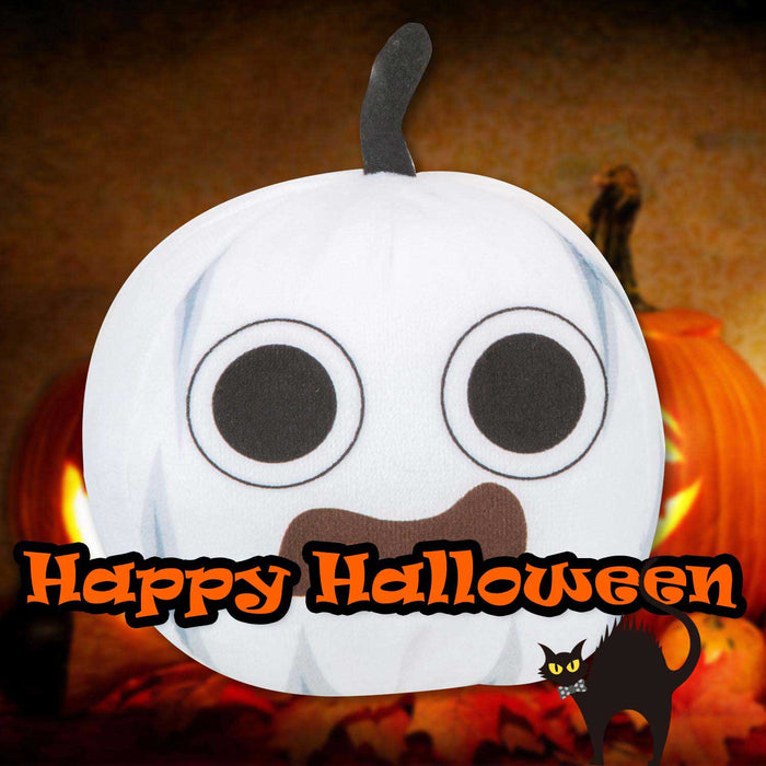 White Pumpkin Soft Toy Halloween Themed Plush 10cm x 10cm White X 1