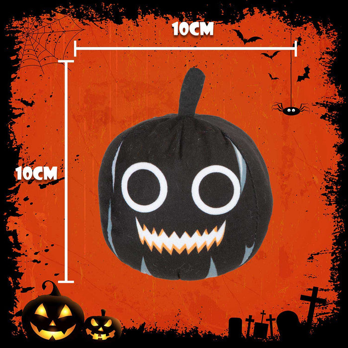 Black Pumpkin Soft Toy Halloween Themed Plush 10cm x 10cm Black X 1