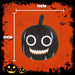 Black Pumpkin Soft Toy Halloween Themed Plush 10cm x 10cm Black X 1
