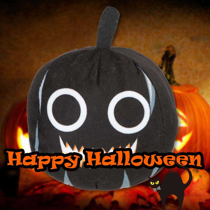 Black Pumpkin Soft Toy Halloween Themed Plush 10cm x 10cm Black X 1