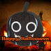 Black Pumpkin Soft Toy Halloween Themed Plush 10cm x 10cm Black X 1