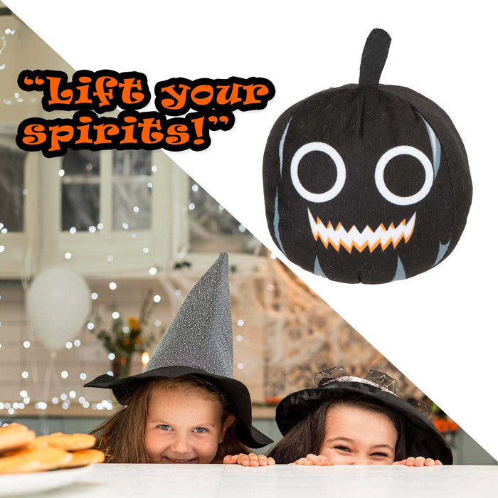 Black Pumpkin Soft Toy Halloween Themed Plush 10cm x 10cm Black X 1
