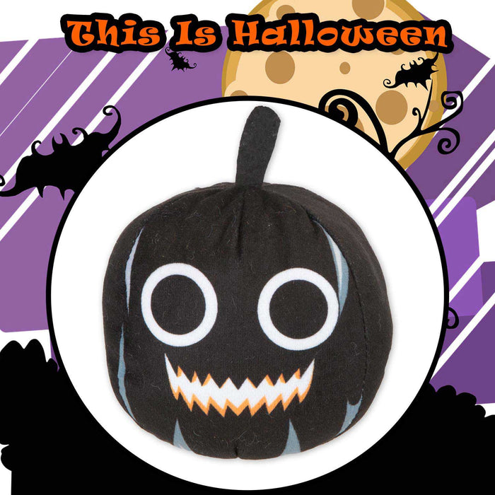 Black Pumpkin Soft Toy Halloween Themed Plush 10cm x 10cm Black X 1
