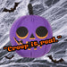 Purple Pumpkin Soft Toy Halloween Themed Plush 10cm x 10cm Purple X 1