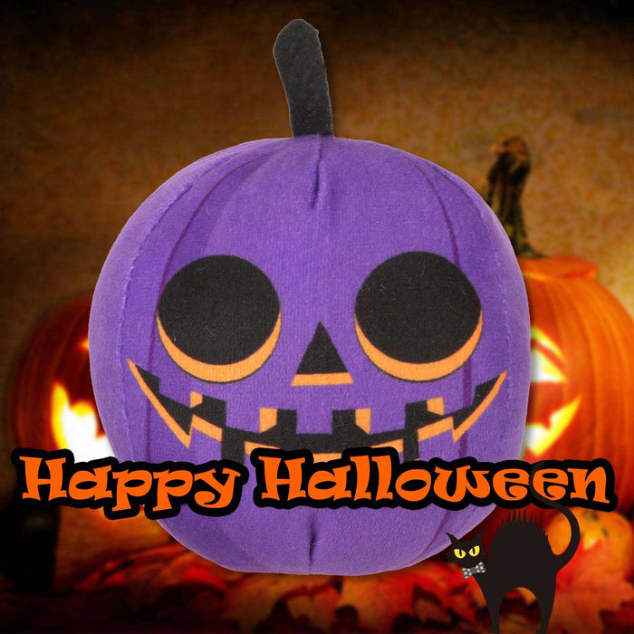Purple Pumpkin Soft Toy Halloween Themed Plush 10cm x 10cm Purple X 1