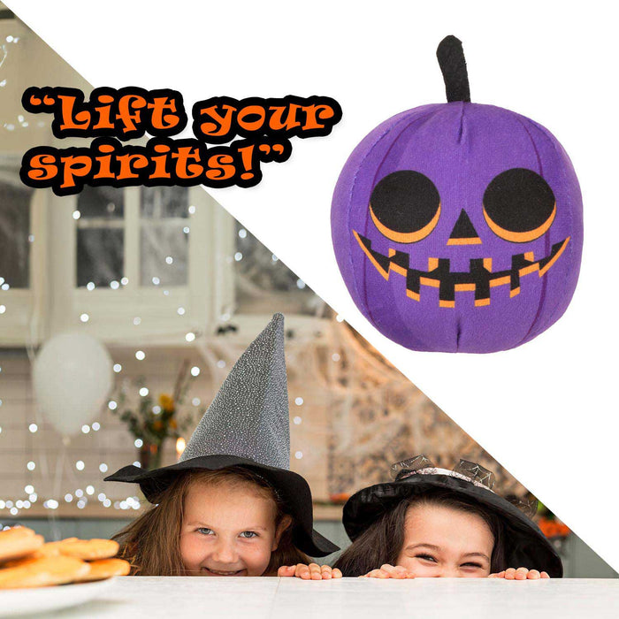 Purple Pumpkin Soft Toy Halloween Themed Plush 10cm x 10cm Purple X 1