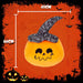 Pumpkin Soft Toy Halloween Plush 66cm x 45cm Black Skeleton Hat X 1