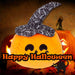 Pumpkin Soft Toy Halloween Plush 66cm x 45cm Black Skeleton Hat X 1