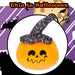 Pumpkin Soft Toy Halloween Plush 66cm x 45cm Black Skeleton Hat X 1