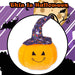 Pumpkin Soft Toy Halloween Plush 66cm x 45cm Purple Halloween Hat X 1