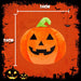 Pumpkin Wall Decoration Halloween Themed 34cm x 34cm Orange X 1