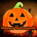 Pumpkin Wall Decoration Halloween Themed 34cm x 34cm Orange X 1