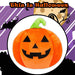 Pumpkin Wall Decoration Halloween Themed 34cm x 34cm Orange X 1