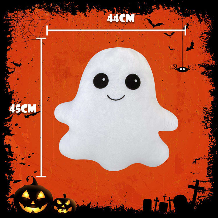 Ghost Wall Decoration Halloween Themed Plush 45cm x 44cm White X 1