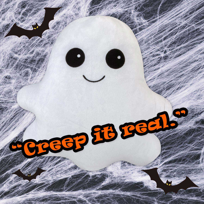Ghost Wall Decoration Halloween Themed Plush 45cm x 44cm White X 1