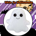 Ghost Wall Decoration Halloween Themed Plush 45cm x 44cm White X 1
