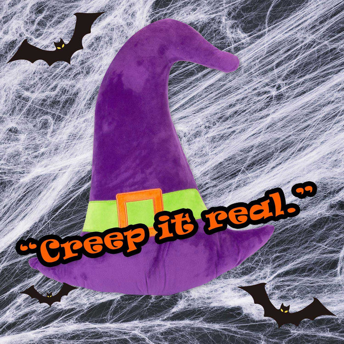 Witch Wall Decoration Halloween Themed Plush 49cm x 46cm Purple X 1