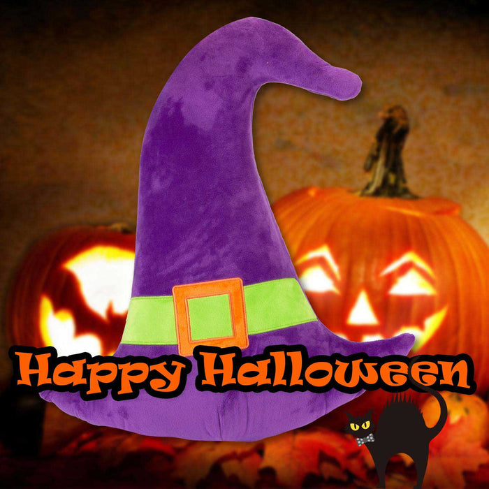 Witch Wall Decoration Halloween Themed Plush 49cm x 46cm Purple X 1