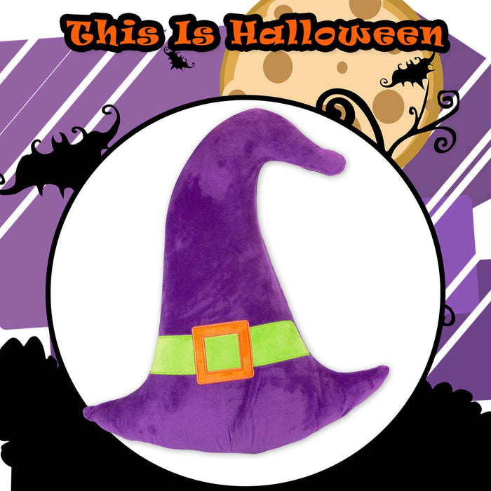 Witch Wall Decoration Halloween Themed Plush 49cm x 46cm Purple X 1