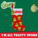 Grinch Christmas Stocking  40cm x 26cm White Cuff Multi Grinch X 1