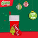 Grinch Christmas Stocking  40cm x 26cm White Cuff Sigle Grinch X 1