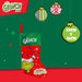 Grinch Christmas Stocking  40cm x 26cm Green Cuff  Grinch In Hat X 1