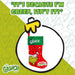 Grinch Christmas Stocking  40cm x 26cm Green Cuff  Grinch In Hat X 1