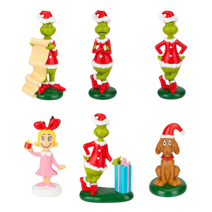 Grinch Christmas Tree Hanging 3D Decoration  8cm x 3cm  X 6 Pack