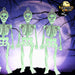 Halloween Hanging Skeletons Set - Terrifying Glow In The Dark Decorations