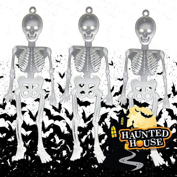 Halloween Hanging Skeletons Set - Terrifying Glow In The Dark