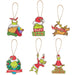 Grinch Christmas Tree Hanging 3D Decoration  8cm x 6cm X 6 Pack