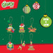 Grinch Christmas Tree Hanging 3D Decoration  8cm x 6cm X 6 Pack