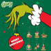Grinch Christmas Tree Hanging 3D Decoration  8cm x 6cm Variety X 6 Pack