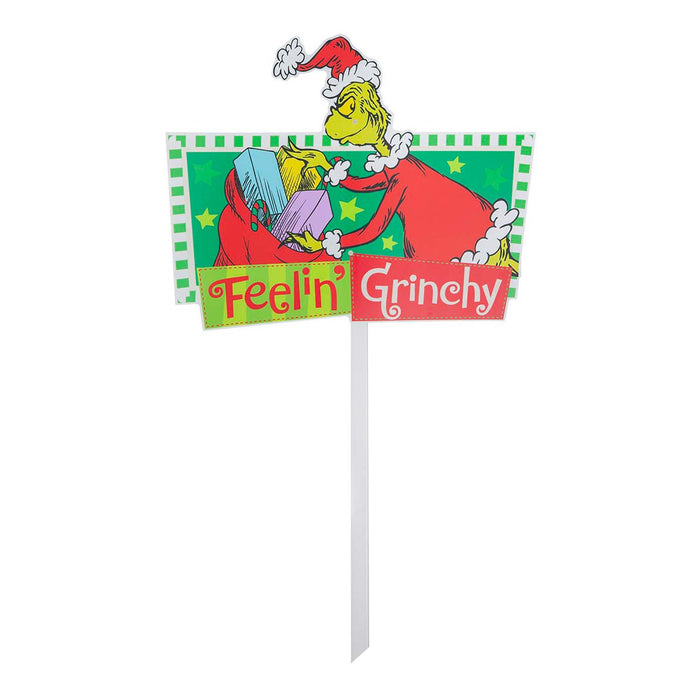 Grinch Christmas Decorative Sign Feeling Grinchy 18 Pack