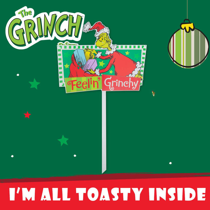 Grinch Christmas Decorative Sign Feeling Grinchy 18 Pack