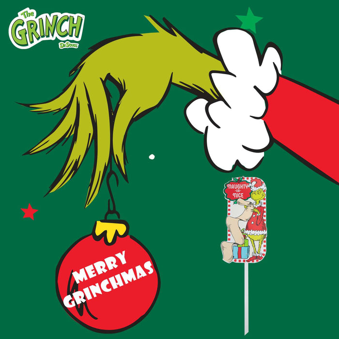 Grinch Christmas Decorative Sign  43cm x 23cm Naughty or Nice X 18 Pack